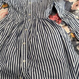 Striped Button-Up Dress
